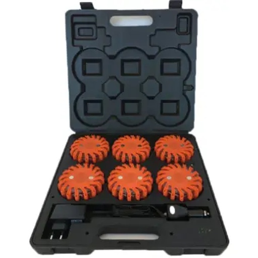 [SIROTORO 1540] Rotor Light 6-pack with Charging Case - Orange