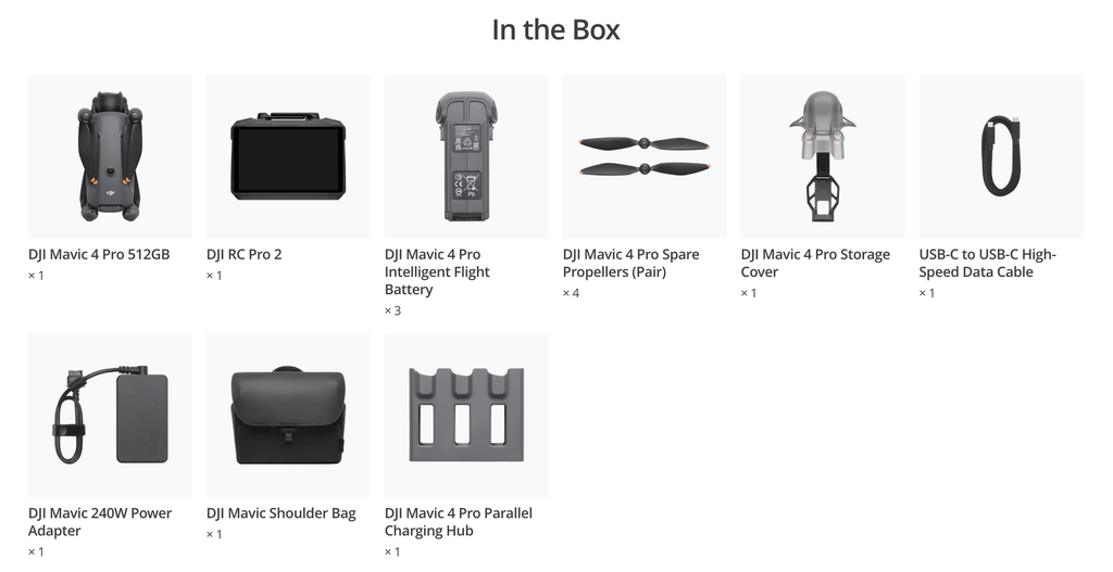 DJI Mavic 4 Pro 512GB Creator Combo