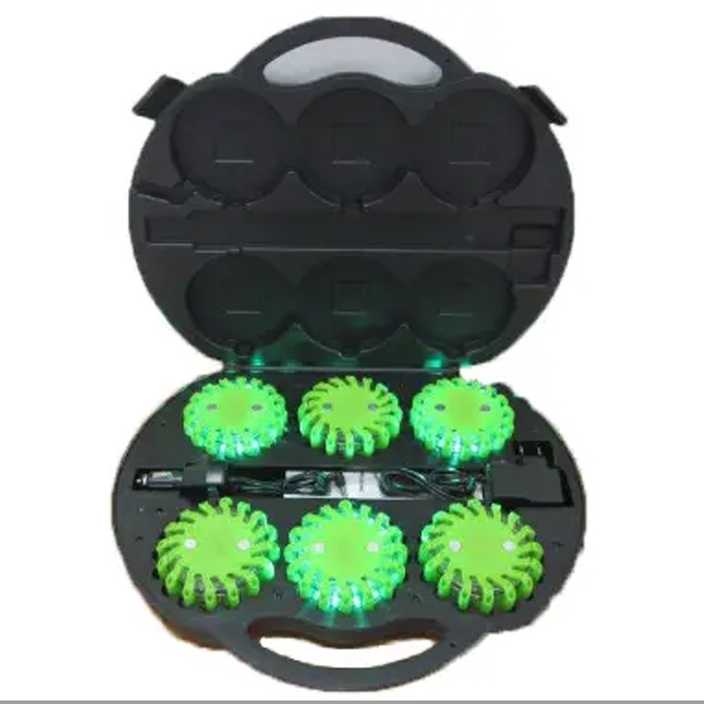 Rotor Light 6-pack with Charging Case - Green