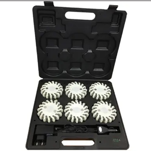 [SIROTORW 1541] Rotor Light 6-pack with Charging Case - White